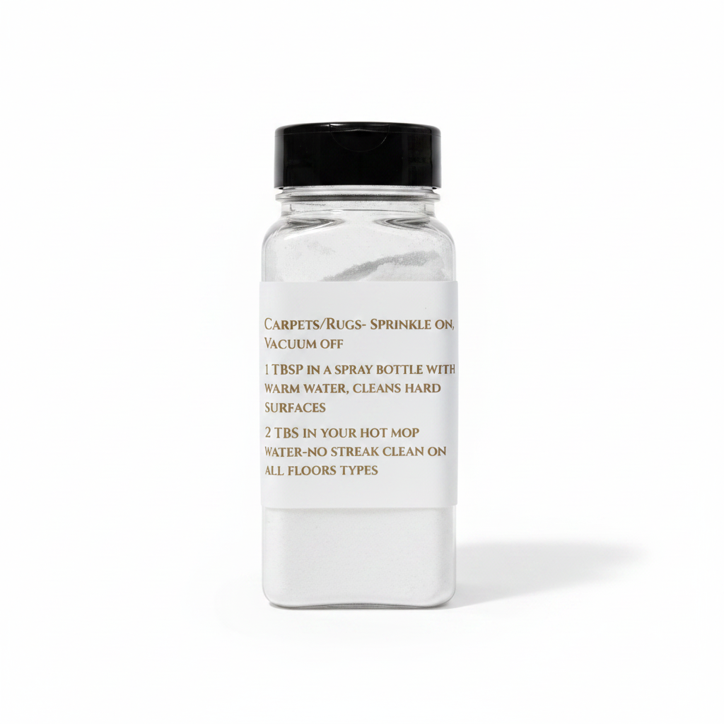 Bougie Multi-Purpose Cleaner back label showing usage instructions